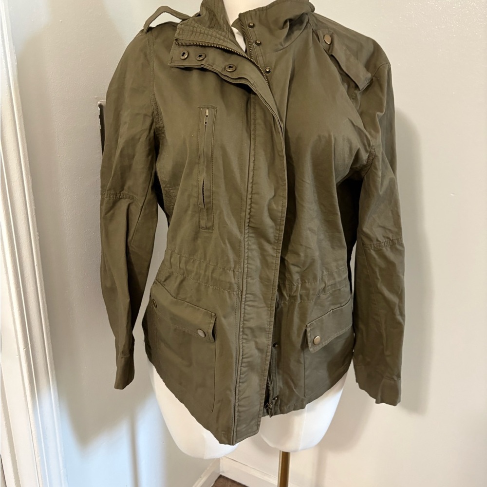 Women's Olive Green Utility Jacket